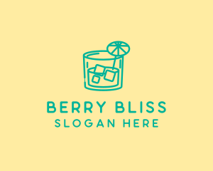 Tropical Cocktail Drink  logo design