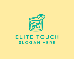 Tropical Cocktail Drink  logo design