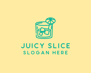 Tropical Cocktail Drink  logo design