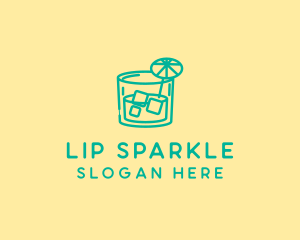 Tropical Cocktail Drink  logo design