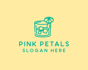 Tropical Cocktail Drink  logo design