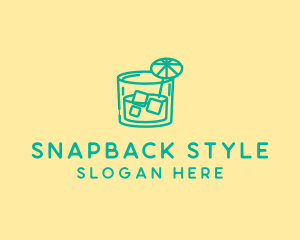 Tropical Cocktail Drink  logo design