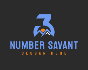 Mountain View Number 3 logo design