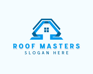 Roofing Renovation Construction logo design