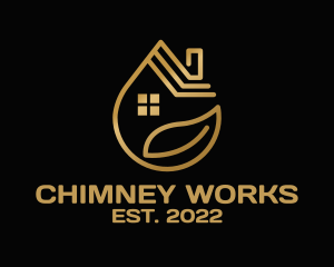 Water Drop Chimney House  logo