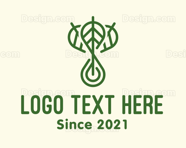 Herbal Leaves Oil Logo