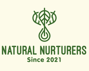 Herbal Leaves Oil logo design