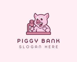 Pig Podcast Host  logo design