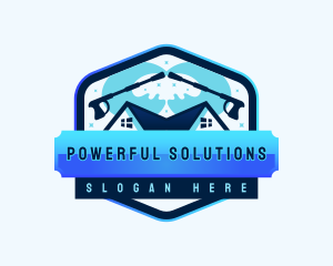 Power Wash Cleaning Splash logo design