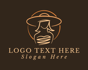 Elegant Lady Hat logo design