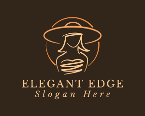 Elegant Lady Hat logo design