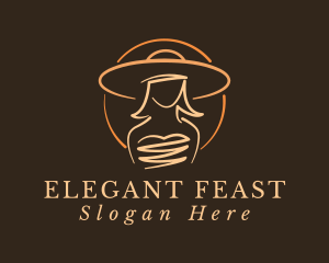 Elegant Lady Hat logo design