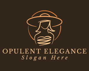 Elegant Lady Hat logo design