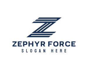 Speed Stripe Letter Z logo design