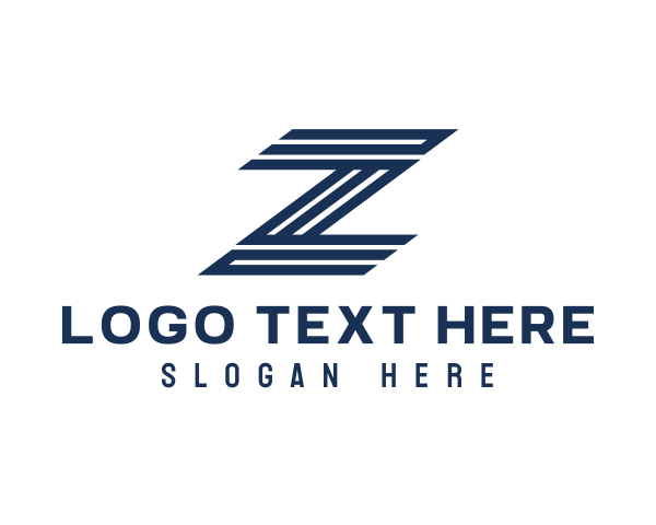 Speed Stripe Letter Z logo