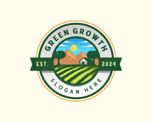 Agricultural Farm Landscape Logo