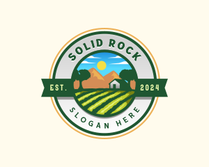 Agricultural Farm Landscape Logo