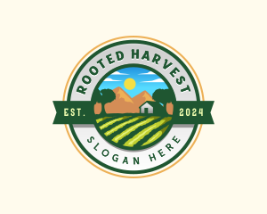 Agricultural Farm Landscape logo design