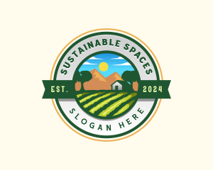 Agricultural Farm Landscape logo design