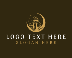 Elegant Moon Gem logo