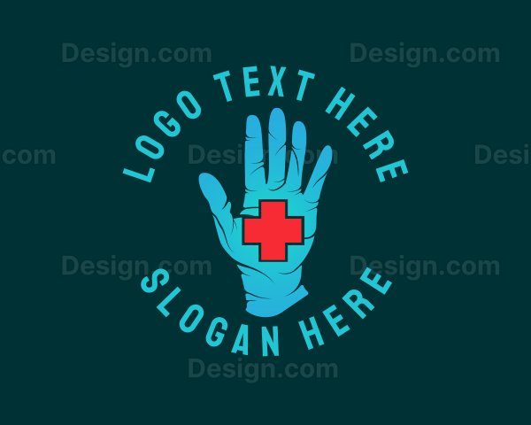 Medical Gloves Cross Logo