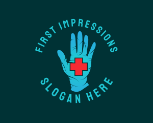 Medical Gloves Cross logo design