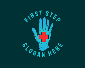 Medical Gloves Cross logo design