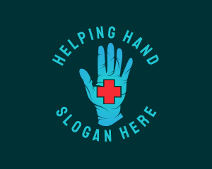 Medical Gloves Cross logo design