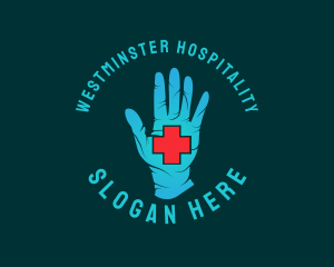 Medical Gloves Cross logo design