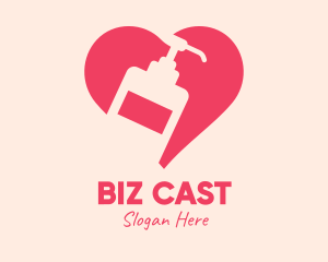 Pink Sanitizer Heart logo