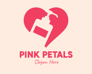 Pink Sanitizer Heart logo