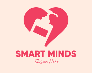 Pink Sanitizer Heart logo