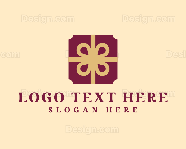 Gift Box Ribbon Logo