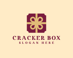 Gift Box Ribbon logo design