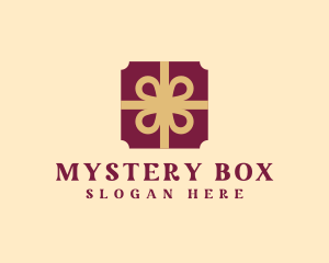 Gift Box Ribbon logo design