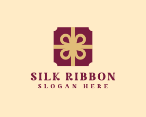 Gift Box Ribbon logo design