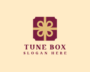 Gift Box Ribbon logo design