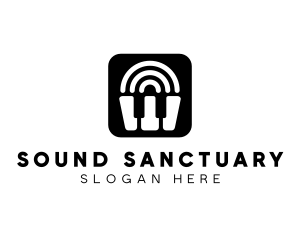 Piano Sound App  logo design