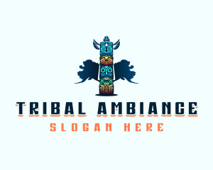 Totem Pole Carving logo design