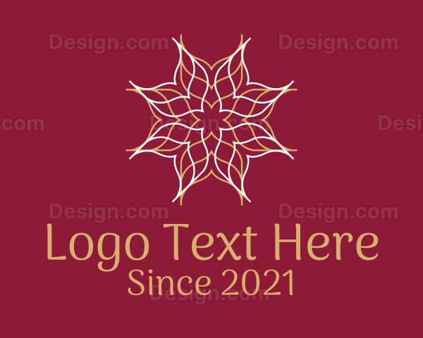 Mandala Flower Decor Logo