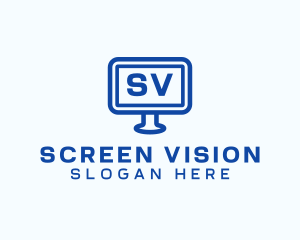 Computer Screen Technology  logo design