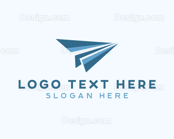 Paper Plane Aviation Logo