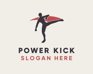 Capoeira Kick Pose logo