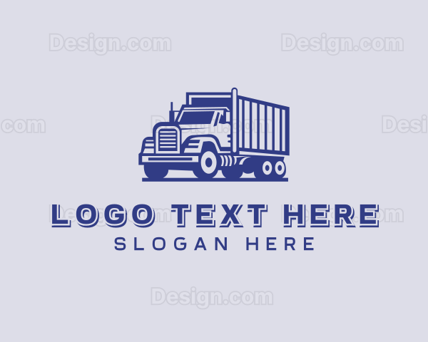 Freight Trucking Transportation Logo