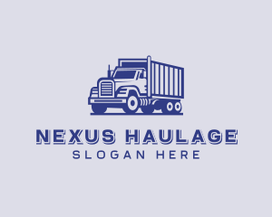 Freight Trucking Transportation logo design