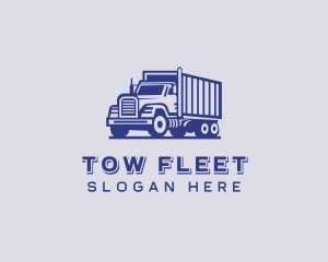 Freight Trucking Transportation logo design