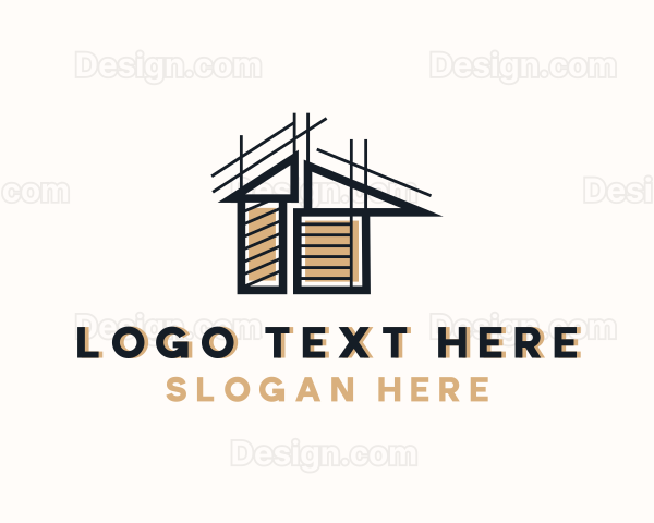 House Building Construction Logo