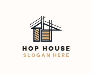 House Building Construction logo design