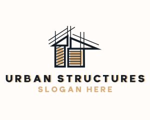 House Building Construction logo design