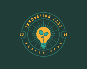 Eco Power Lightbulb Innovations logo design